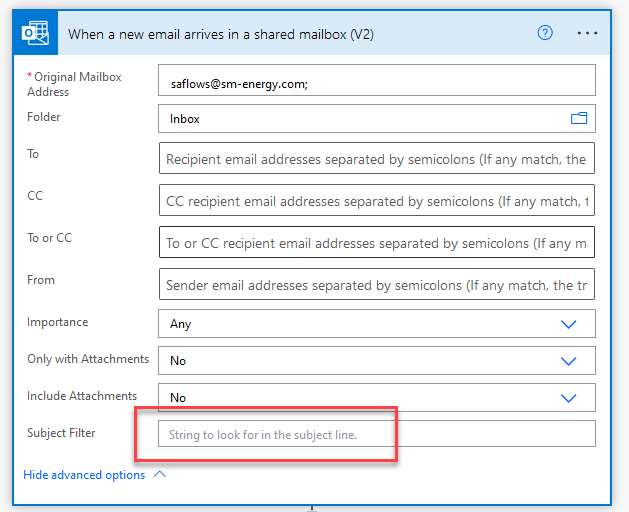 power automate email triggers